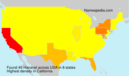 Surname Hananel in USA Surname Hananel in USA