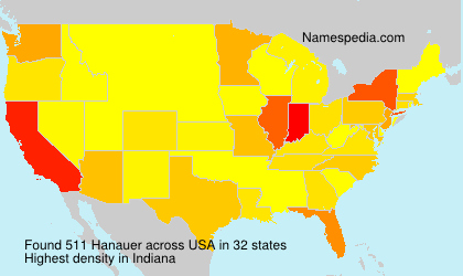 Surname Hanauer in USA Surname Hanauer in USA