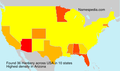 Surname Hanbery in USA Surname Hanbery in USA