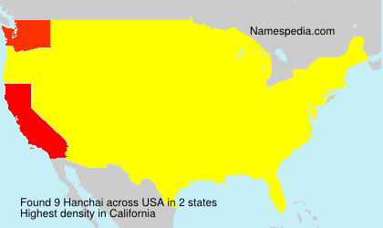 Surname Hanchai in USA