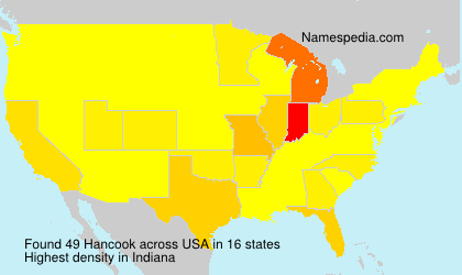 Surname Hancook in USA Surname Hancook in USA