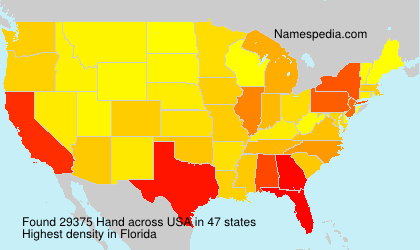 Surname Hand in USA Surname Hand in USA