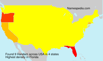 Surname Handam in USA Surname Handam in USA