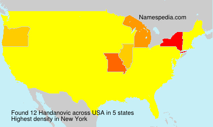 Surname Handanovic in USA Surname Handanovic in USA