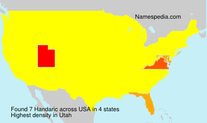 Surname Handaric in USA Surname Handaric in USA