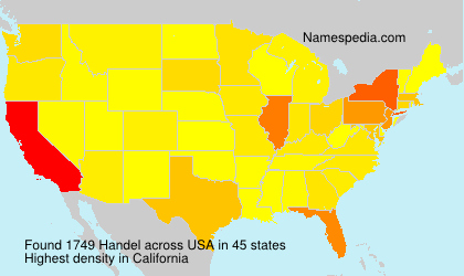 Surname Handel in USA Surname Handel in USA