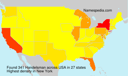 Surname Handelsman in USA Surname Handelsman in USA