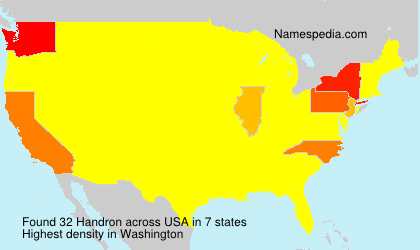 Surname Handron in USA Surname Handron in USA