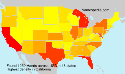 Surname Hands in USA Surname Hands in USA