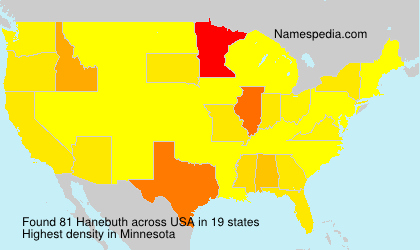 Surname Hanebuth in USA Surname Hanebuth in USA