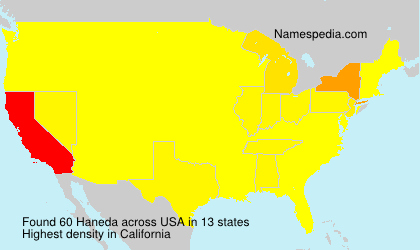 Surname Haneda in USA Surname Haneda in USA