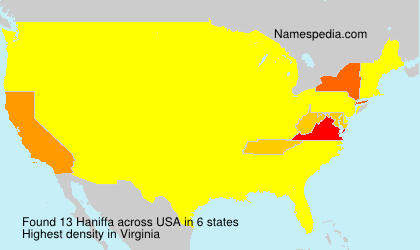 Surname Haniffa in USA Surname Haniffa in USA