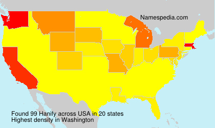 Surname Hanify in USA Surname Hanify in USA