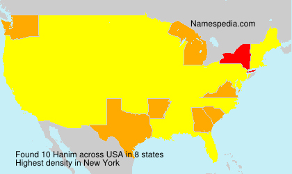 Surname Hanim in USA Surname Hanim in USA