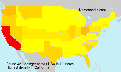 Surname Haninger in USA Surname Haninger in USA
