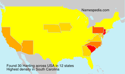 Surname Hanling in USA Surname Hanling in USA