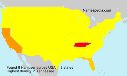 Surname Hanloser in USA Surname Hanloser in USA