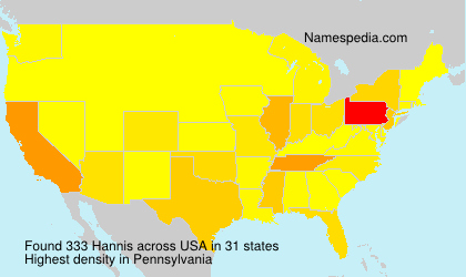 Surname Hannis in USA Surname Hannis in USA