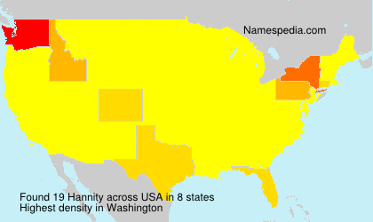 Surname Hannity in USA Surname Hannity in USA