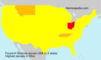 Surname Hannola in USA Surname Hannola in USA