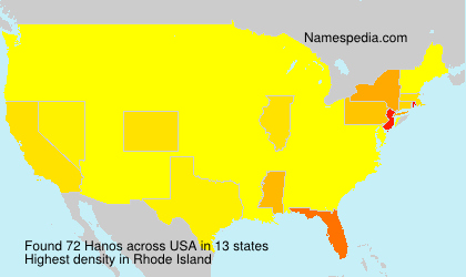 Surname Hanos in USA Surname Hanos in USA