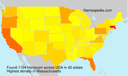 Surname Hanscom in USA Surname Hanscom in USA