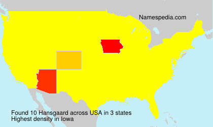 Surname Hansgaard in USA Surname Hansgaard in USA