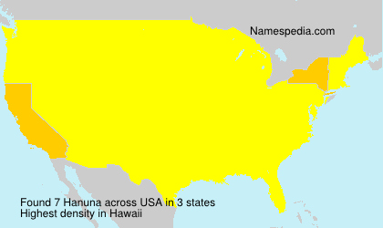 Surname Hanuna in USA Surname Hanuna in USA