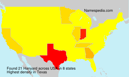 Surname Hanyard in USA Surname Hanyard in USA