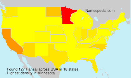 Surname Hanzal in USA Surname Hanzal in USA