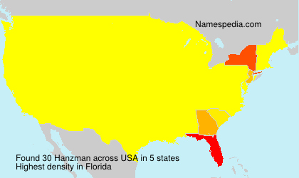 Surname Hanzman in USA Surname Hanzman in USA