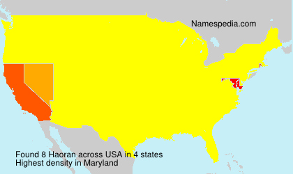 Surname Haoran in USA Surname Haoran in USA