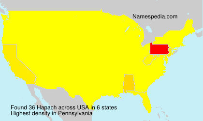 Surname Hapach in USA Surname Hapach in USA