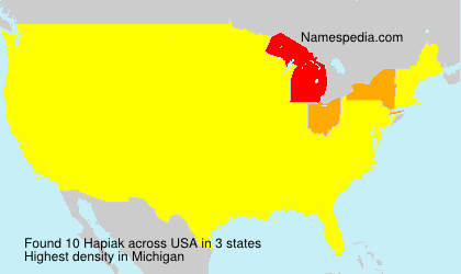 Surname Hapiak in USA Surname Hapiak in USA