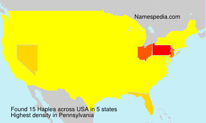 Surname Haplea in USA Surname Haplea in USA