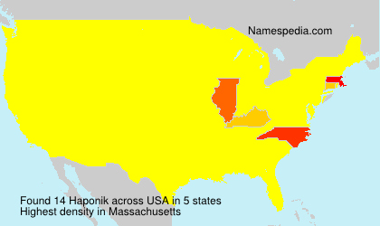 Surname Haponik in USA Surname Haponik in USA