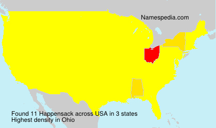 Surname Happensack in USA Surname Happensack in USA