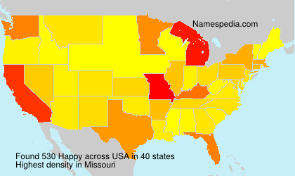 Surname Happy in USA Surname Happy in USA