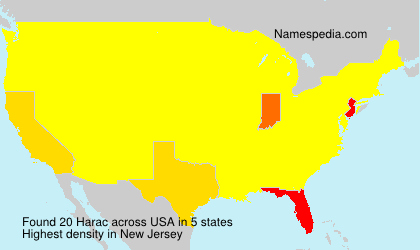 Surname Harac in USA