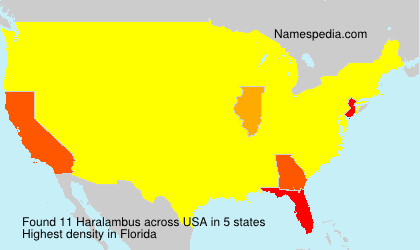 Surname Haralambus in USA Surname Haralambus in USA
