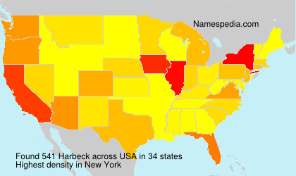 Surname Harbeck in USA Surname Harbeck in USA