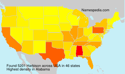 Surname Harbison in USA Surname Harbison in USA