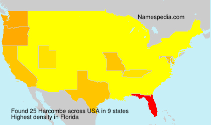 Surname Harcombe in USA Surname Harcombe in USA