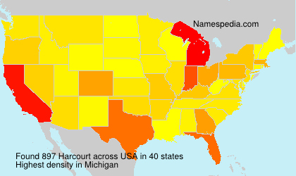 Surname Harcourt in USA Surname Harcourt in USA