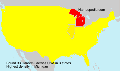 Surname Hardecki in USA Surname Hardecki in USA