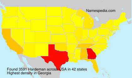 Surname Hardeman in USA Surname Hardeman in USA