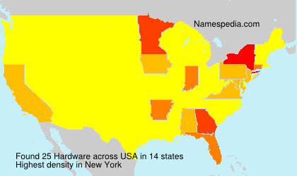 Surname Hardware in USA Surname Hardware in USA