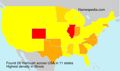 Surname Harfoush in USA Surname Harfoush in USA