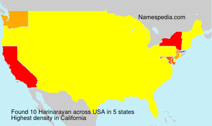 Surname Harinarayan in USA Surname Harinarayan in USA