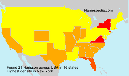 Surname Harisson in USA Surname Harisson in USA